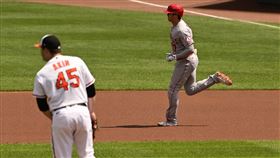 大谷翔平開轟。（圖／路透社／達志影像）