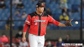 ▲味全龍投手廖任磊。（圖／記者劉彥池攝影）