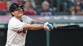 ▲張育成連3場比賽開轟。（圖／美聯社／達志影像）