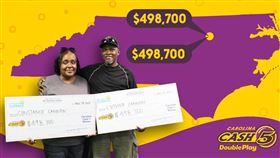 美國男子坎農幫妻子買同號彩券竟中頭獎。（圖／翻攝自官方推特）