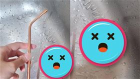 D能卡／警世: 環保吸管一定要用刷子刷……。（圖／翻攝自Dcard）