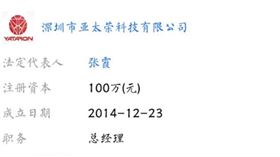 張哲瀚母親經營的公司（圖／翻攝自微博）