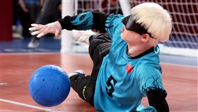 東京帕奧，胡明耀，男子盲人門球，白髮，圖／路透社／達志影像