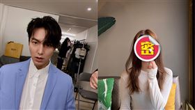  圖翻攝自李敏鎬、妍雨IG