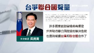 吳釗燮投書外媒　聯合國大會爭取曝光