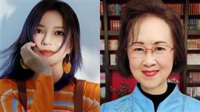 趙薇頂光頭不計形象演出，讓捧紅她的瓊瑤相當不滿。（圖／翻攝自趙薇微博、瓊瑤臉書） 