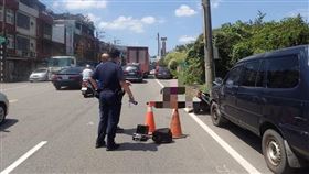 桃園,車禍,女童,聯結車（圖／翻攝畫面）