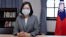 0831 蔡英文為「凱達格蘭論壇-2021亞太安全對話」錄製致詞影片。（圖／總統府提供）