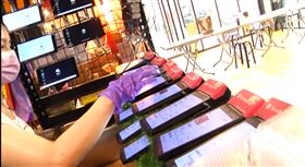 台中豐原，外送35家店同一地址，美食街中央廚房，圖/翻攝畫面