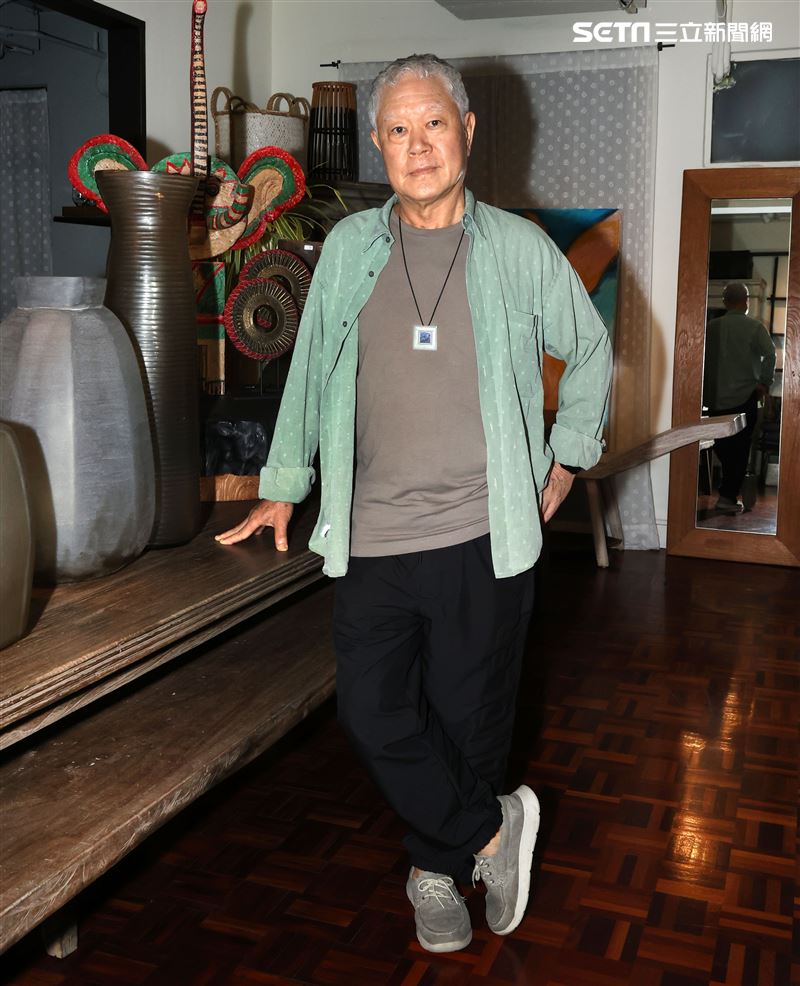 蔣勳三立新聞網專訪。（記者邱榮吉/攝影）