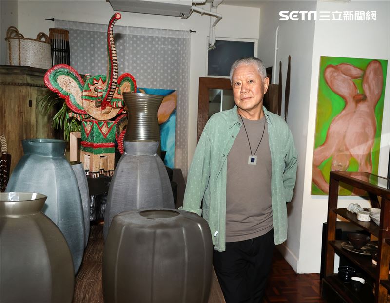 蔣勳三立新聞網專訪。（記者邱榮吉/攝影）