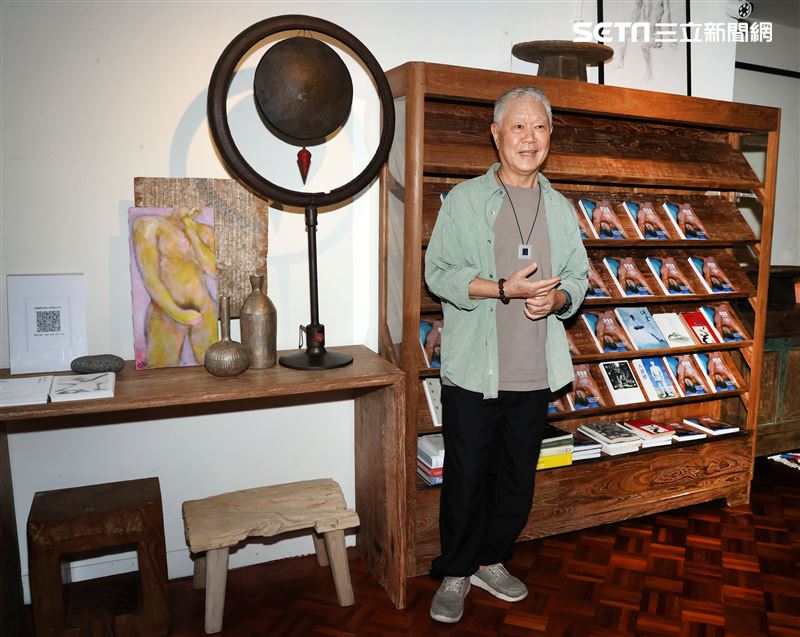 蔣勳三立新聞網專訪。（記者邱榮吉/攝影）