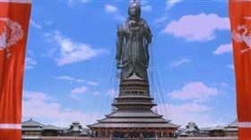 ▲電影中「通天浮屠」，龍門石窟座佛。（圖／翻攝自百度百科）