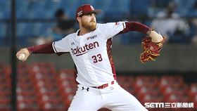 ▲樂天桃猿先發投手狂威。（圖／記者劉彥池攝影）