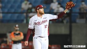 ▲樂天桃猿先發投手狂威。（圖／記者劉彥池攝影）