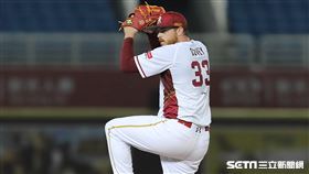 ▲樂天桃猿先發捕手狂威。（圖／記者劉彥池攝影）