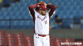 ▲樂天桃猿先發捕手狂威。（圖／記者劉彥池攝影）