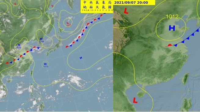 明起連7天水氣多　降雨山區擴至平地