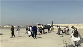 塔利班,阿富汗,機場,美軍,政府軍（圖／美聯社／達志影像）
