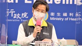 張上淳表示，我國目前主要流行新冠病毒株還是英國株。（圖／指揮中心提供）