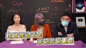 雞排妹（左起）、超直白、李進良錄製節目。（圖／翻攝自深夜保健室YouTube）