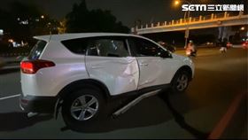 新莊偵查隊長林子翔台中追捕嫌犯 不慎違規左轉 對向機車騎士攔腰撞上重傷 