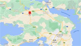 希臘中部城鎮底比斯（Thebes）附近今晨發生規模4.0地震。（圖／翻攝自google map）