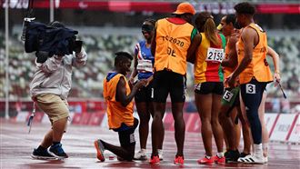 領跑員突求婚　視障女將遭淘汰反笑了