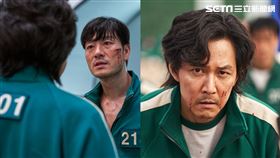  魷魚遊戲,李政宰,朴海秀（圖／Netflix提供）