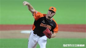 ▲統一獅先發投手布雷克。（圖／記者劉彥池攝影）