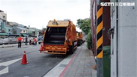 北市垃圾車(記者陳弋攝影)