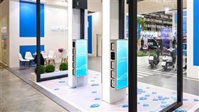  ▲KYMCO首創的Ionex「便利換電站」。（圖／KYMCO提供）