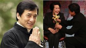 金馬終身成就獎／李麗華／成龍。(金馬執委會提供、翻攝自微博)