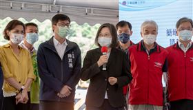 陳其邁、蔡英文視察明霸克路橋便道工程（總統府提供）