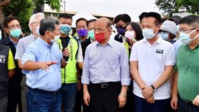 行政院長蘇貞昌5日視察「嘉義科學園區」。（圖／行政院提供）