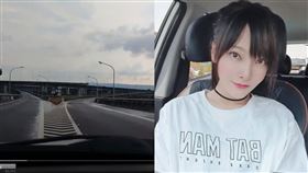 林芙芙跨越槽化線，引發網友撻伐。（圖／翻攝自林芙芙ig）