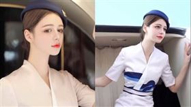 一名高顏值混血空姐的影片在網路上引發話題。（圖／翻攝自Matt IG）