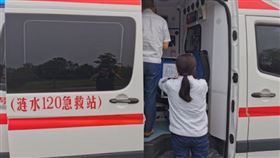 ▲淮安人民法院，急救站。（圖／翻攝自淮安市微信）