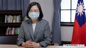 蔡英文為「凱達格蘭論壇-2021亞太安全對話」錄製致詞影片（圖／總統府提供）