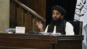 塔利班發言人穆賈希德（Zabihullah Mujahid）（圖／美聯社／達志影像）