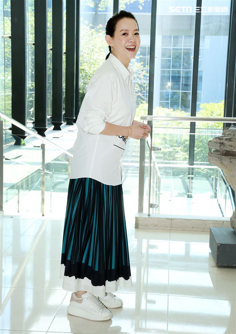 曾寶儀三立新聞網專訪。（記者邱榮吉/攝影）