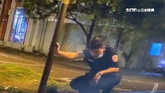 小貨車拋錨！暖警推車400米累到吐