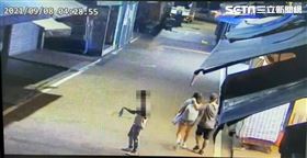 通化夜市芒果冰店被丟汽油彈 翻攝畫面