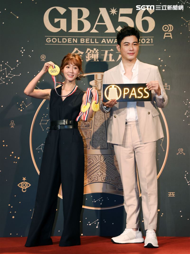 第56屆廣播金鐘獎主持人瑪麗、劉傑中公布記者會。（記者邱榮吉/攝影）