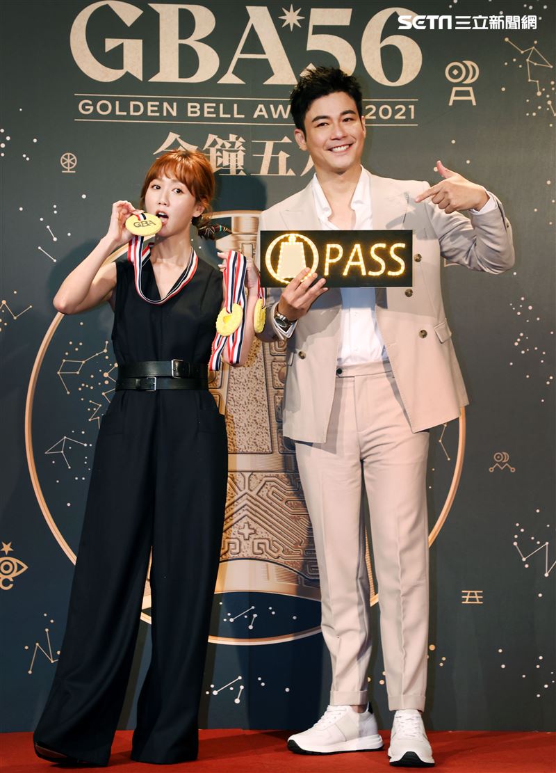 第56屆廣播金鐘獎主持人瑪麗、劉傑中公布記者會。（記者邱榮吉/攝影）