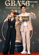 第56屆廣播金鐘獎主持人瑪麗、劉傑中公布記者會。（記者邱榮吉/攝影）