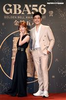 第56屆廣播金鐘獎主持人瑪麗、劉傑中公布記者會。（記者邱榮吉/攝影）