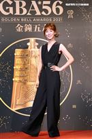 第56屆廣播金鐘獎主持人瑪麗有多次主持經驗。（記者邱榮吉/攝影）