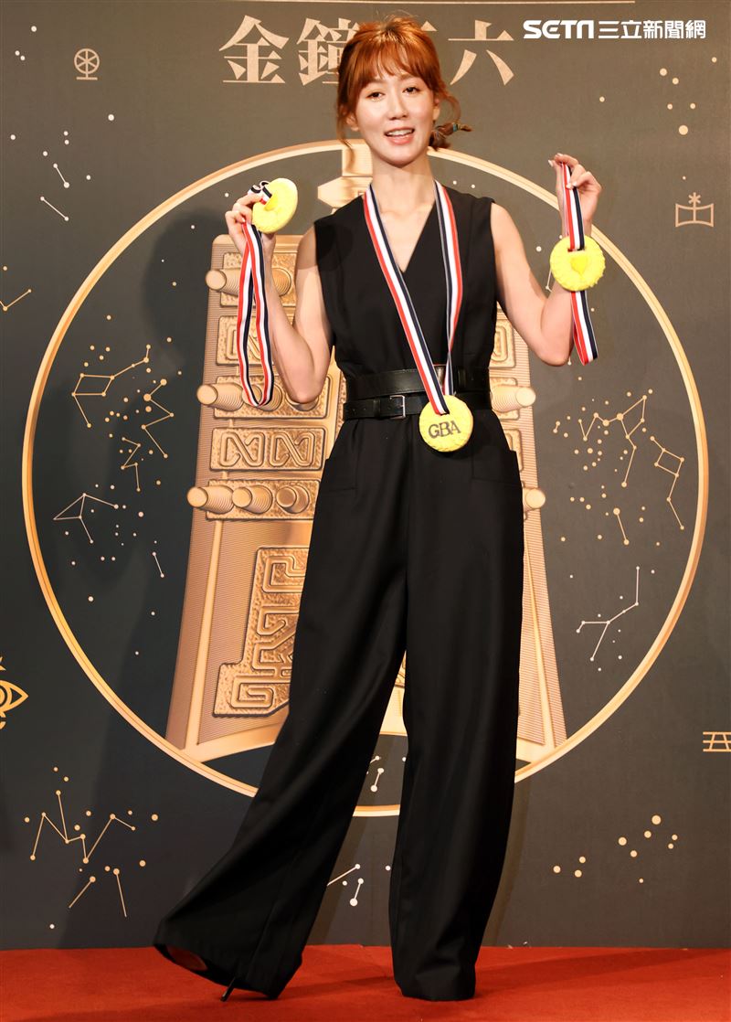 第56屆廣播金鐘獎主持人瑪麗有多次主持經驗。（記者邱榮吉/攝影）