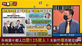 備役少將于北辰在《94要客訴》提醒林智堅，縣市合併升格別學吳志揚